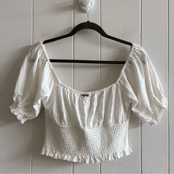 Billabong Women's Love Song Puff Sleeve Top - Picture 10 of 16